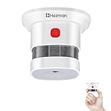 Mini Detector de Alarma de Humo HEIMAN, Batería de por Vida con batería de 10 años, Premio Reddot, Certificado CE, Detector de Incendios fotoeléctrico Independiente para el hogar (1 Unidade)